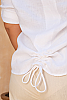 Linen Pullover White Detail