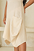 Catalina Linen Dress Natural Tan Hem