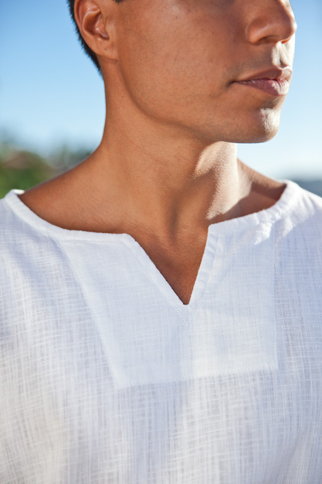 Men's Linen Gauze Long Sleeve Beach Shirt - Island Importer