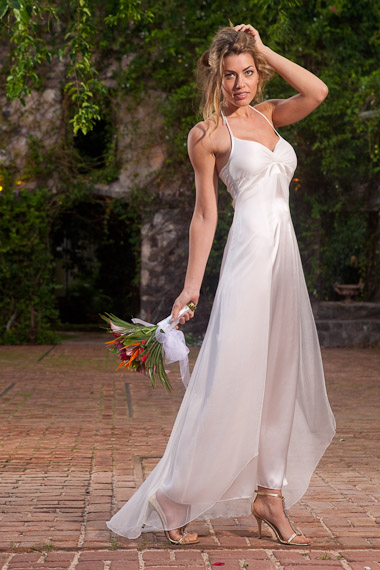 Silk Chiffon Wedding Dress Island Importer