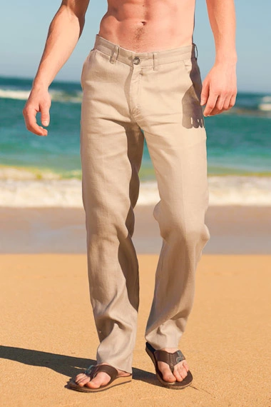 ZYFMAILY Mens Summer Beach Trousers Drawstring Linen Pant WhiteUS 38  price in UAE  Amazon UAE  kanbkam